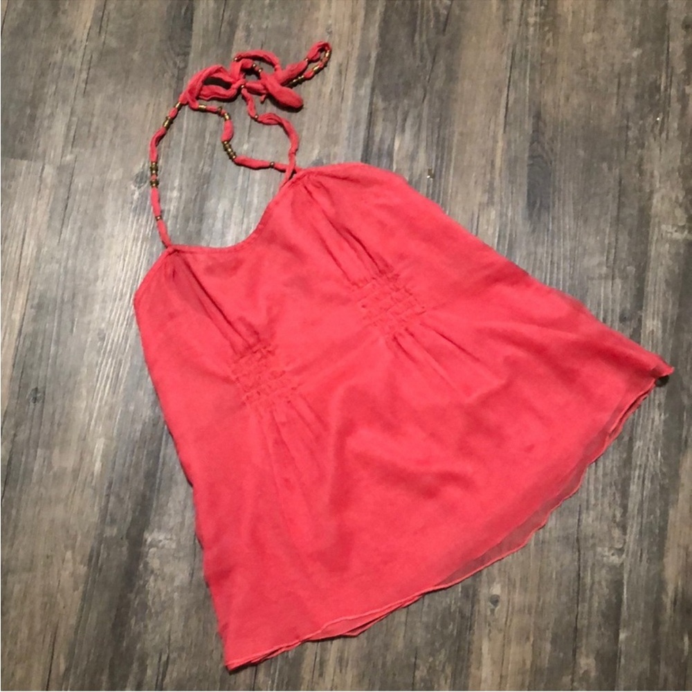 Armani Exchange A/X Coral Halter style top SZ M
